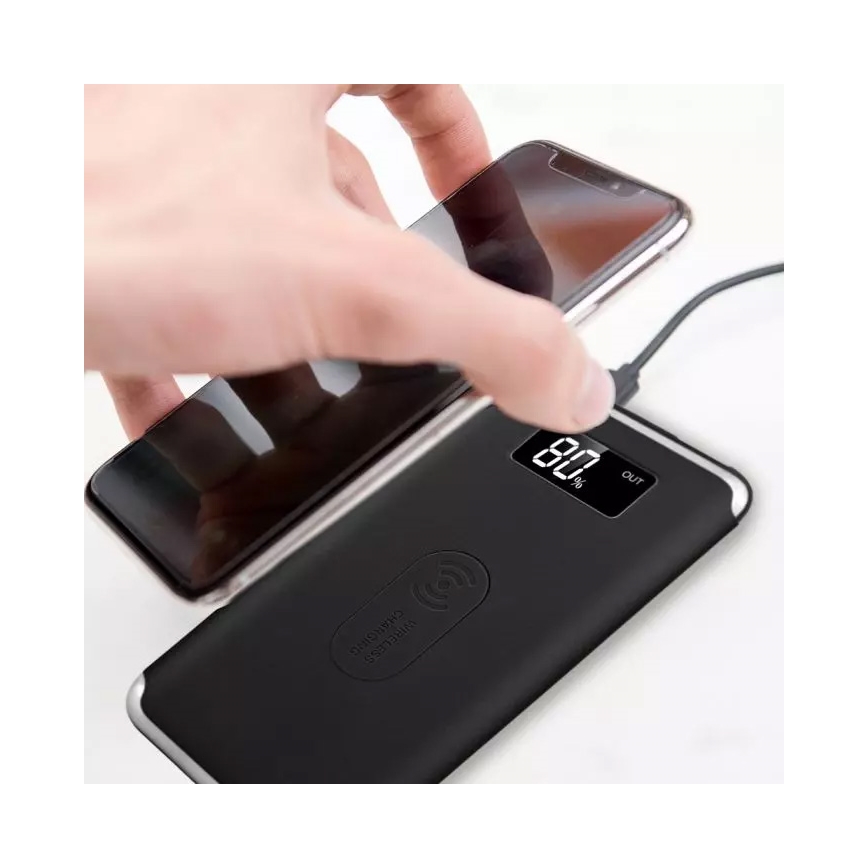 Power Bank 10 000 mAh/3,7V s bezdrôtovým nabíjaním
