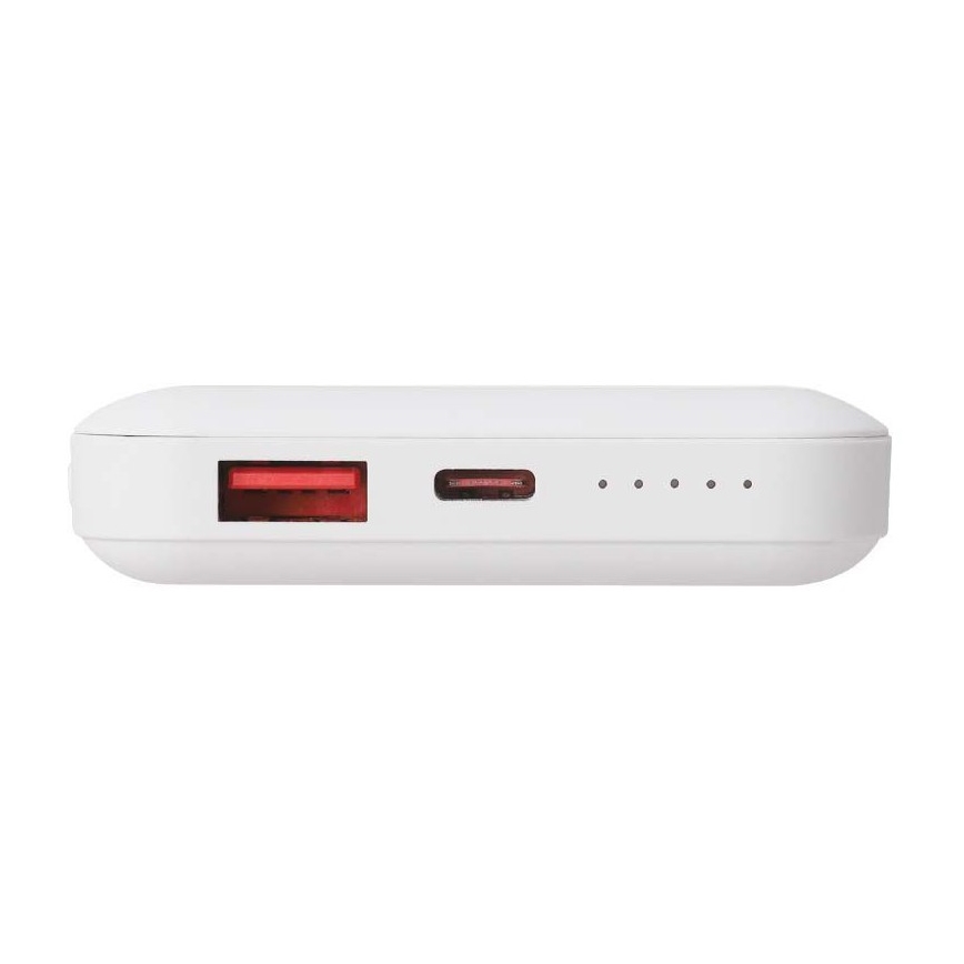 Power Bank magnetická s bezdrôtovým nabíjaním Power Delivery 10 000mAh/20W/3,7V biela