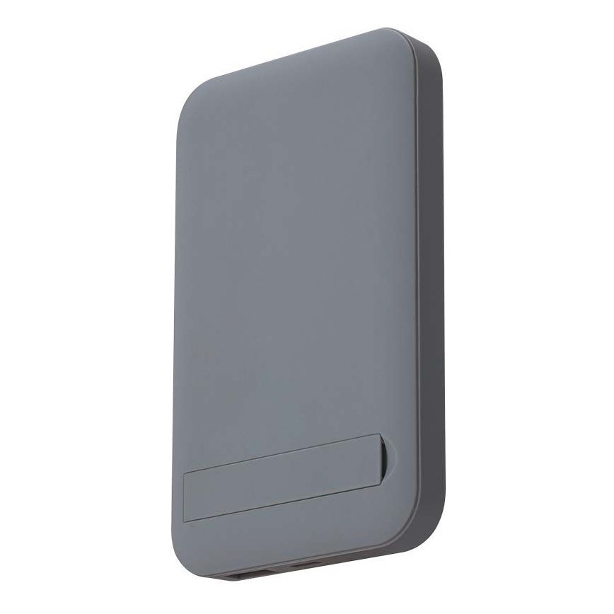 Power Bank magnetická s bezdrôtovým nabíjaním Power Delivery 10 000mAh/20W/3,7V šedá