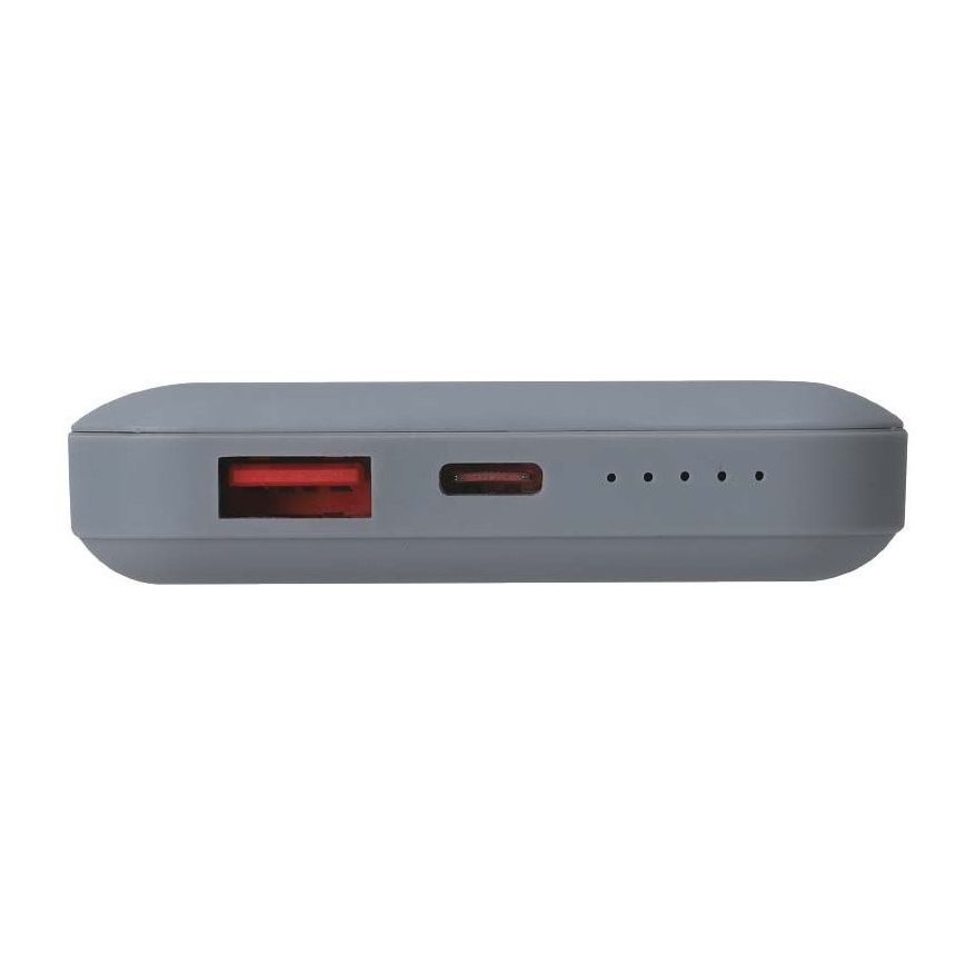 Power Bank magnetická s bezdrôtovým nabíjaním Power Delivery 10 000mAh/20W/3,7V šedá