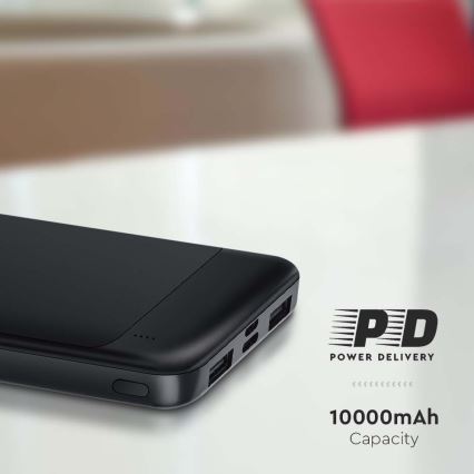 Power Bank Power Delivery 10000mAh/22,5W/5V čierna