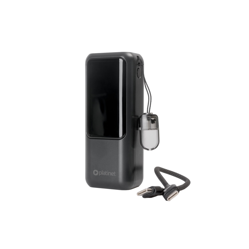 Power banka s LED displejom Power Delivery 10000 mAh 3,7V čierna