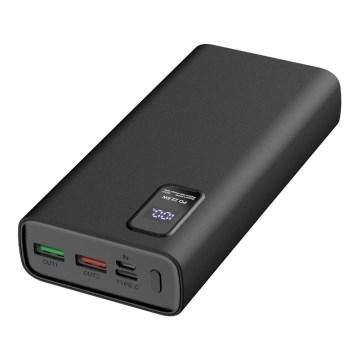 Power Banka s LED displejom Power Delivery 20000 mAh 3,7V čierna