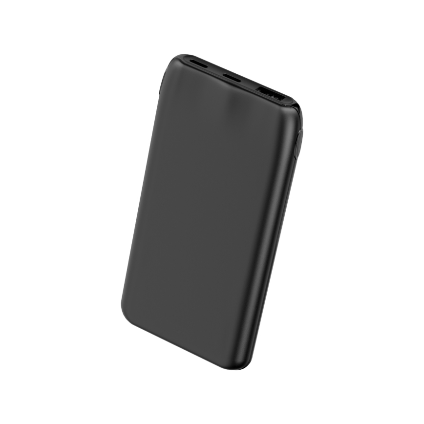 Powerbanka 10000 mAh 10W Power Delivery 2xUSB-C + 1xUSB-A čierna