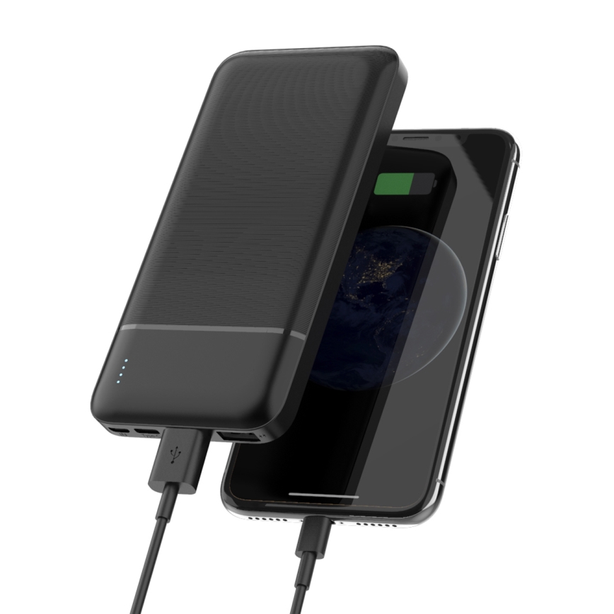 Powerbanka 10000 mAh 5V čierna