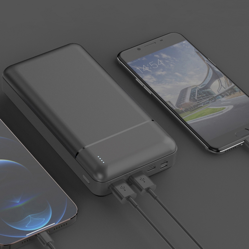 Powerbanka 30000 mAh 3,7V čierna