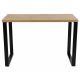 Pracovný stôl BLAT 120x60 cm čierna/hnedá
