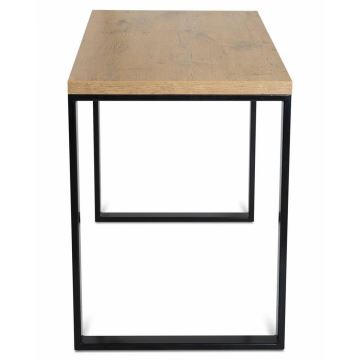 Pracovný stôl BLAT 120x60 cm čierna/hnedá