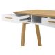 Pracovný stôl FRISK 75x100 cm prírodný dub/biela