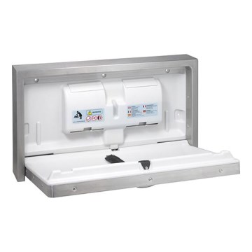 Prebaľovací pult 90x52 cm nerez/strieborný