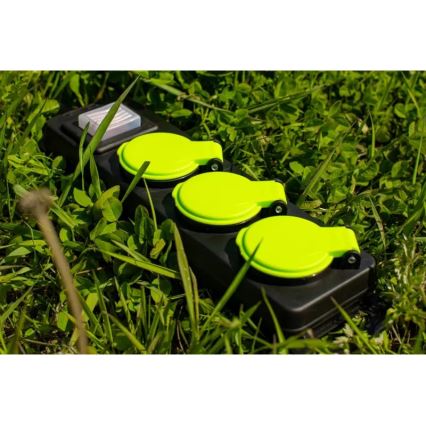 Predlžovací kábel s vypínačom, 3 zásuvky, 10 m, IP44