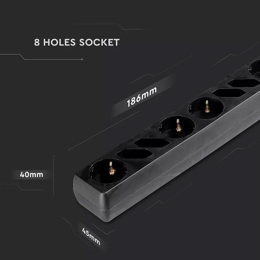Predlžovací kábel s vypínačom SCHUKO 8Z 1,5 m