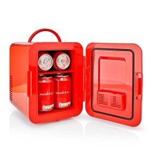 Prenosná mini chladnička 50W/230V červená