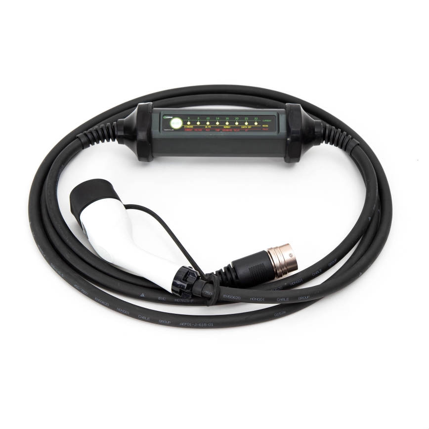Prenosná nabíjačka pre elektromobily s 4 adaptéry Type 2 32A/480V 22kW 5m IP67