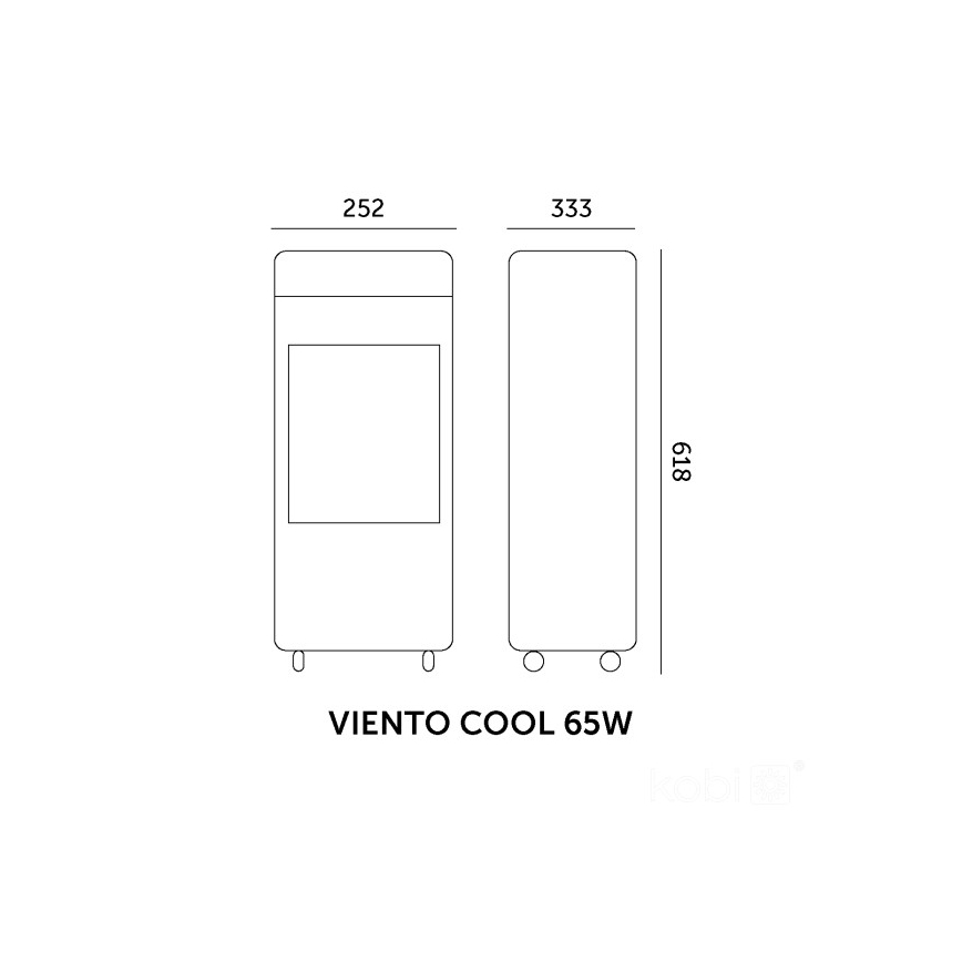 Prenosný chladič vzduchu VIENTO COOL 65W/230V biely + diaľkové ovládanie