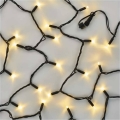 Prepojiteľná reťaz 100xLED/10m IP44 teplá biela čierna