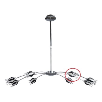 Prezent 14009 - Náhradné sklo k lustru BLACK JACK G9 lesklý chróm