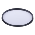 Prezent 17311 - LED stropné svietidlo ADRA LED/42W/230V + LED/13W 3000/4000/6000K pr. 48,5 cm čierna