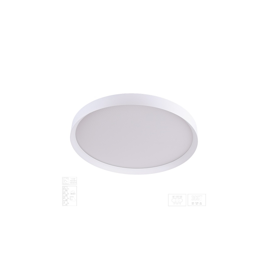 Prezent 17314 - LED stmievateľné stropné svietidlo MAYSA LED/42W/230V 3000/4000/6000K priemer 48,5 cm biele