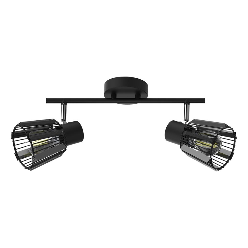 Prezent 27517 - Bodové svietidlo PONTEO 2xE27/40W/230V čierna