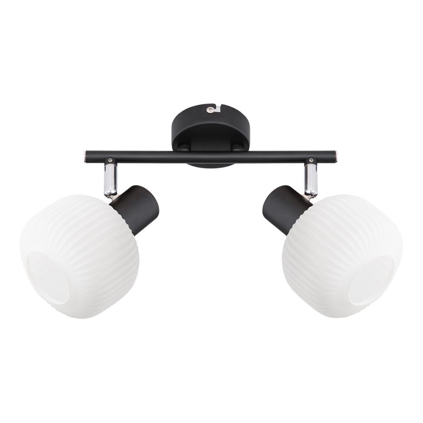 Prezent 27520 - Bodové svietidlo ARYA 2xE14/40W/230V čierna/biela