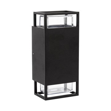 Prezent 28211A - Vonkajšie nástenné svietidlo EVENTO 2xGU10/35W/230V IP54 čierna