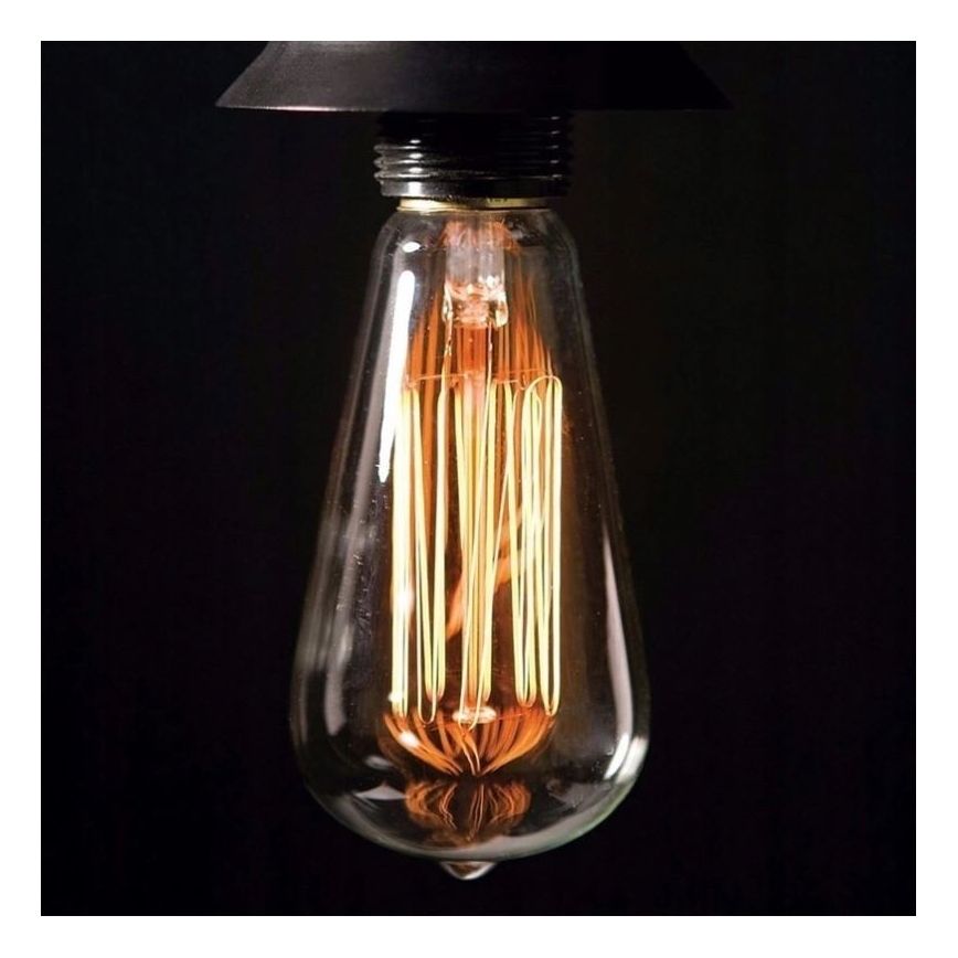 Priemyselná dekoračná stmievateľná žiarovka SELEBY ST64 E27/40W/230V 2200K