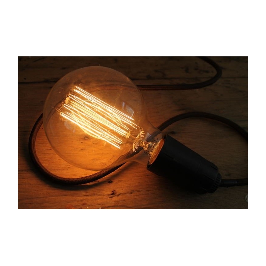 Priemyselná dekoračná stmievateľná žiarovka SELRED G125 E27/60W/230V 2200K 120 lm