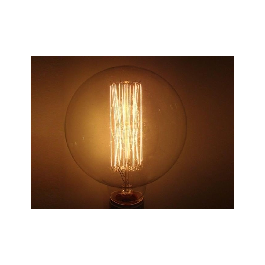 Priemyselná dekoračná stmievateľná žiarovka SELRED G125 E27/60W/230V 2200K 120 lm
