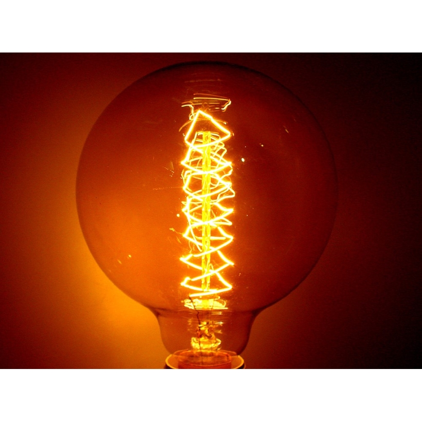 Priemyselná dekoratívna stmievateľná žiarovka SELRED G125 E27/60W/230V 3000K