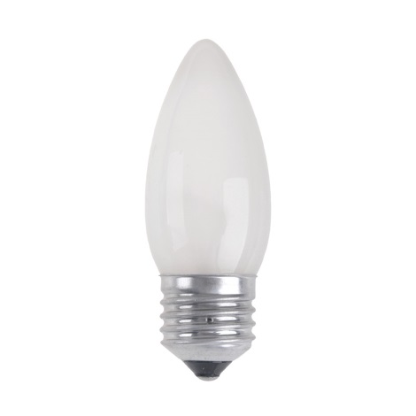 Priemyselná žiarovka CANDLE FROSTED E27/25W/230V