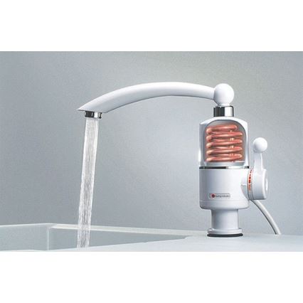 Prietokový ohrievač vody 3000W/230V biela