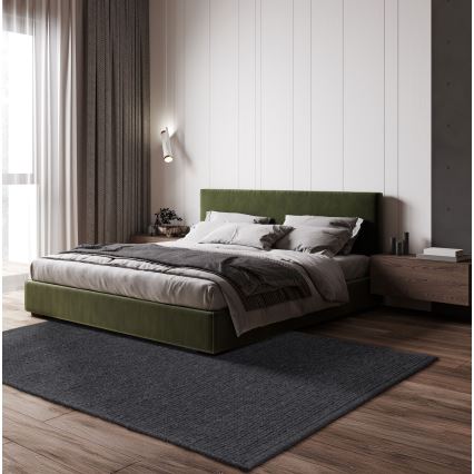 Prírodný koberec FIR WOOL 120x170 cm 2600 g/m2 antracit