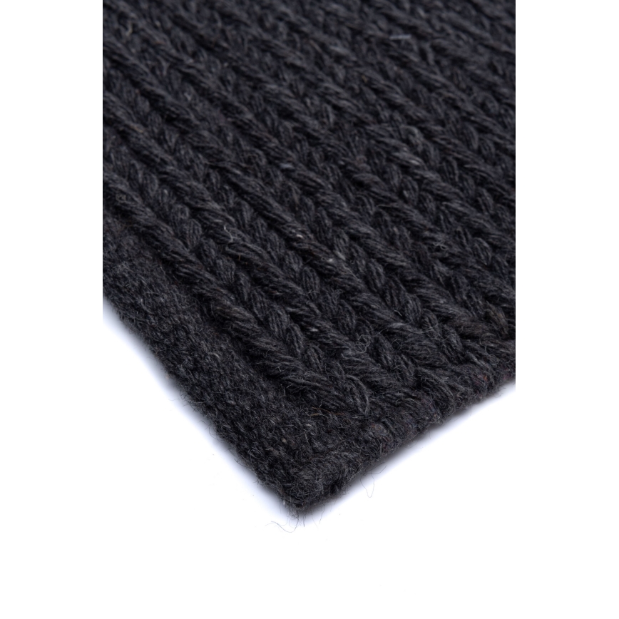 Prírodný koberec FIR WOOL 120x170 cm 2600 g/m2 antracit