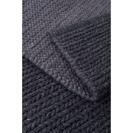 Prírodný koberec FIR WOOL 120x170 cm 2600 g/m2 antracit