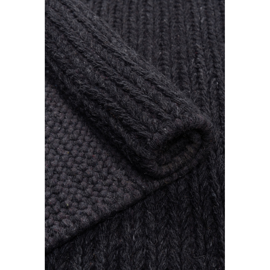 Prírodný koberec FIR WOOL 120x170 cm 2600 g/m2 antracit