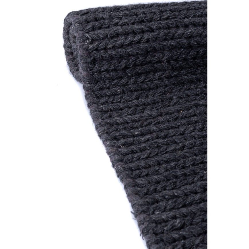 Prírodný koberec FIR WOOL 120x170 cm 2600 g/m2 antracit