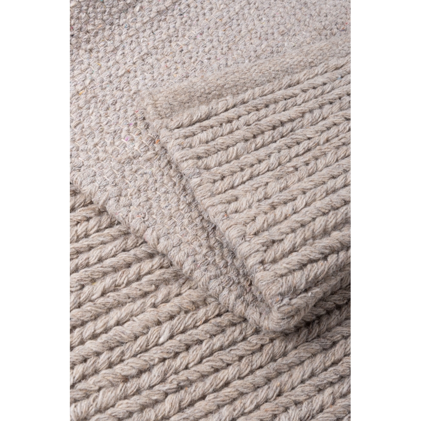 Prírodný koberec FIR WOOL 120x170 cm 2600 g/m2 béžový