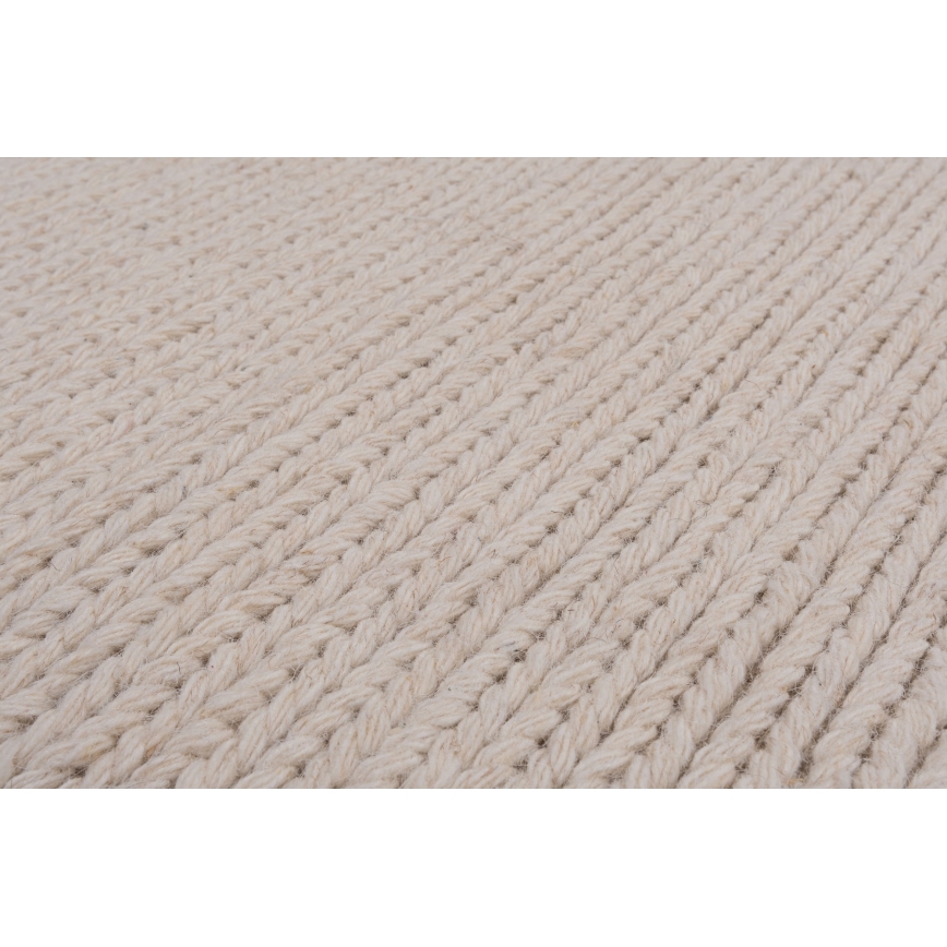Prírodný koberec FIR WOOL 120x170 cm 2600 g/m2 krémová