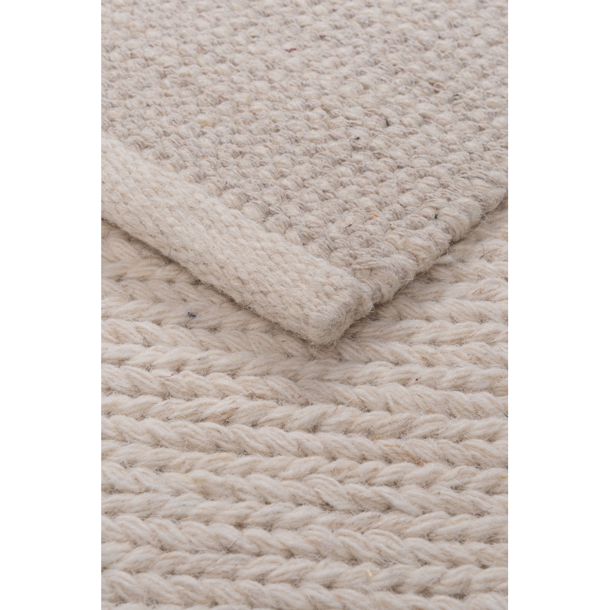 Prírodný koberec FIR WOOL 120x170 cm 2600 g/m2 krémová