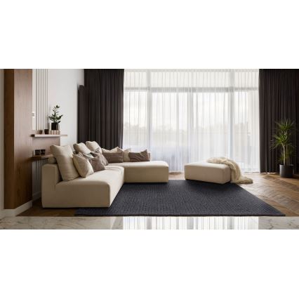 Prírodný koberec FIR WOOL 160x230 cm 2600 g/m2 antracitový