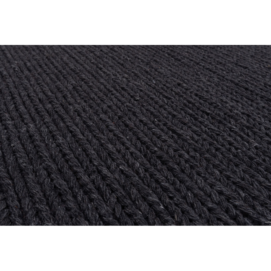 Prírodný koberec FIR WOOL 160x230 cm 2600 g/m2 antracitový