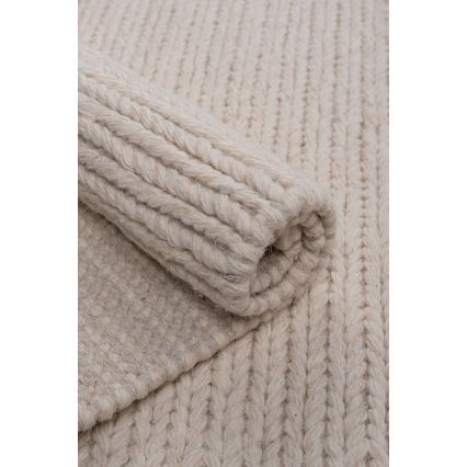 Prírodný koberec FIR WOOL 160x230 cm, 2600 g/m2, krémový
