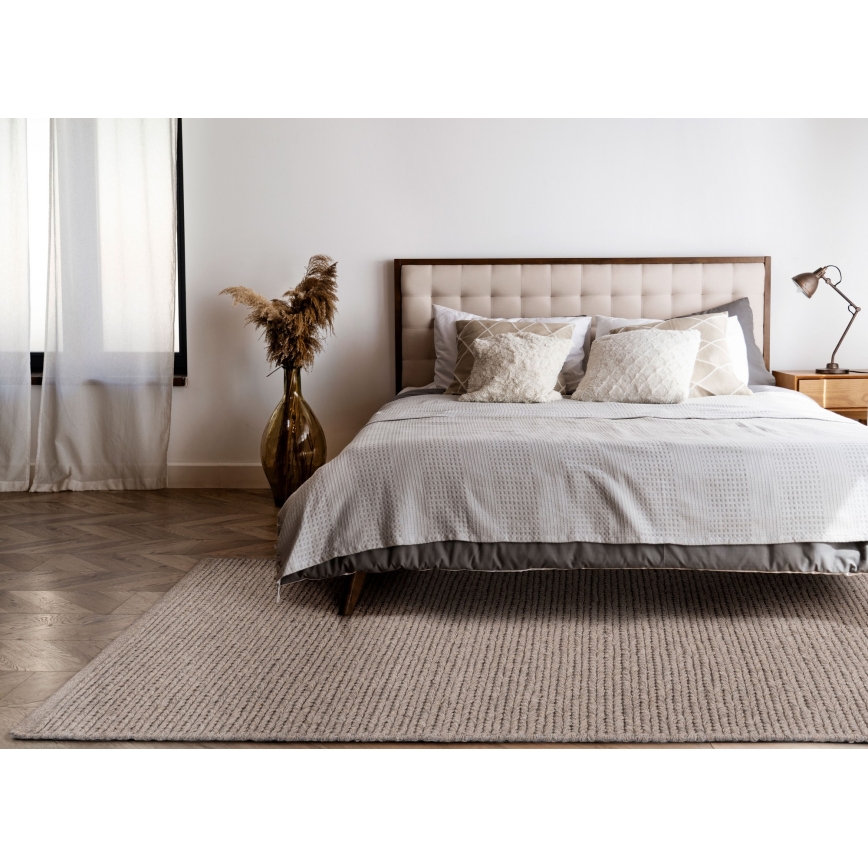 Prírodný koberec FIR WOOL 200x300 cm 2600 g/m2 béžový