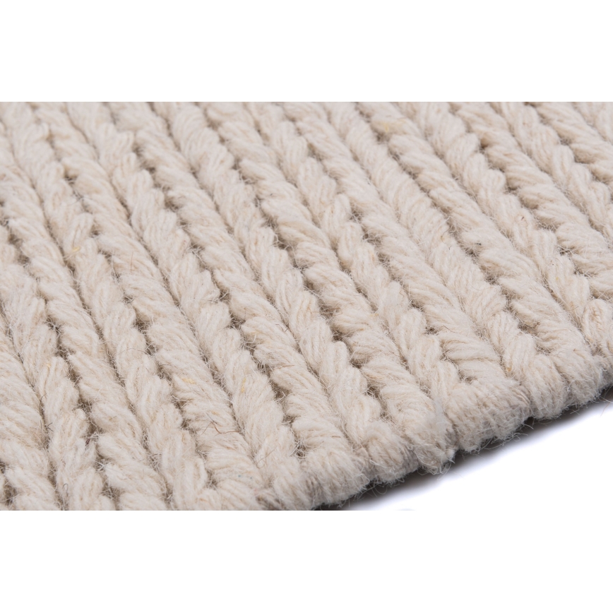 Prírodný koberec FIR WOOL 200x300 cm 2600 g/m2 krémový