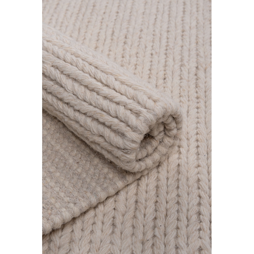 Prírodný koberec FIR WOOL 200x300 cm 2600 g/m2 krémový