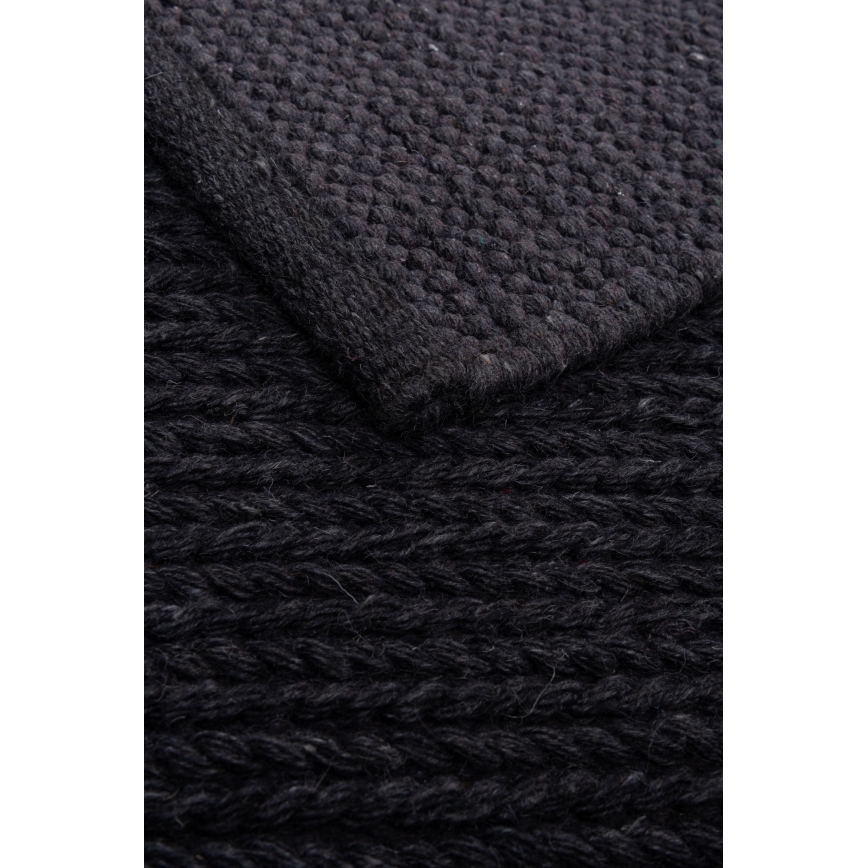 Prírodný koberec FIR WOOL 70x140 cm 2600 g/m2 antracit