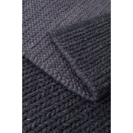 Prírodný koberec FIR WOOL 70x140 cm 2600 g/m2 antracit