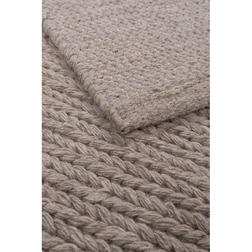 Prírodný koberec FIR WOOL 70x140 cm 2600 g/m2 béžový