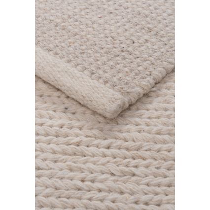 Prírodný koberec FIR WOOL 70x140 cm 2600 g/m2 krémový